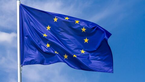 EU-Flagge EU-Flagge weht im Wind